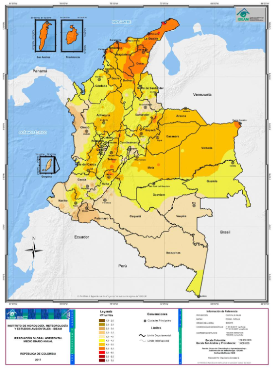 Cartografía de los proyectos de energía solar en Colombia – Por Carlos E. Espitia Cueca