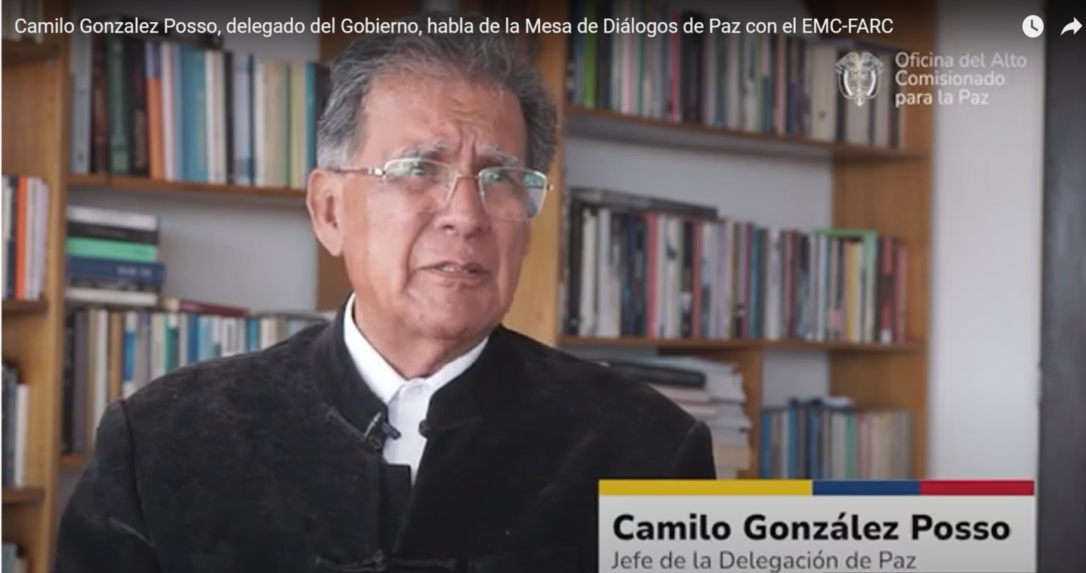 Entrevista a Camilo González Posso. Coordinador del grupo de negociadores designados por el gobierno a la mesa con el EMC – Farc.