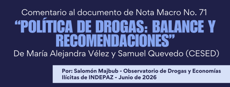 Política de drogas a debate: Balance y recomendaciones