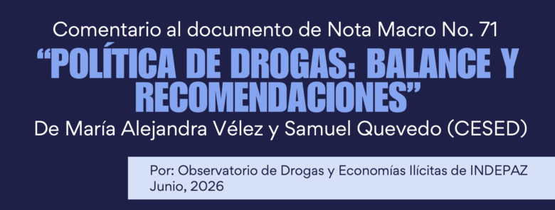 Política de drogas a debate: Balance y recomendaciones