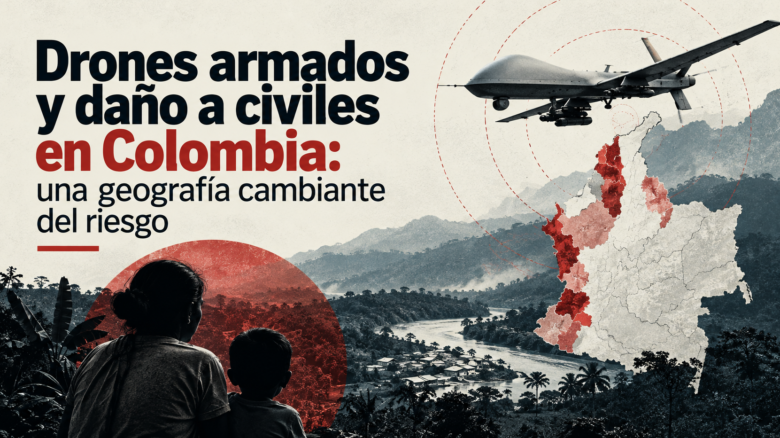 Drones armados y daño a civiles en Colombia: una geografía cambiante del riesgo